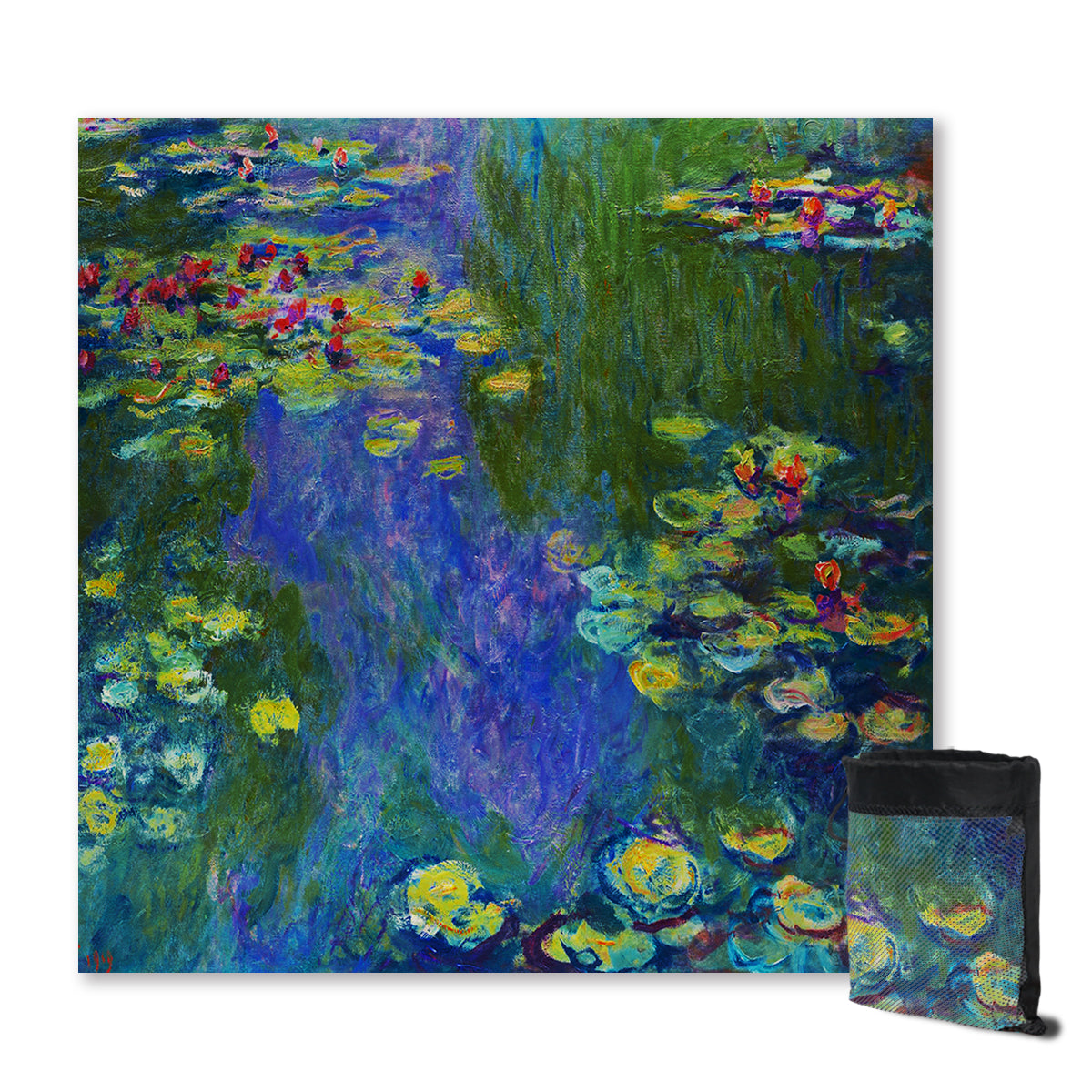 Claude Monet's Water Lilies Sand Free Towel