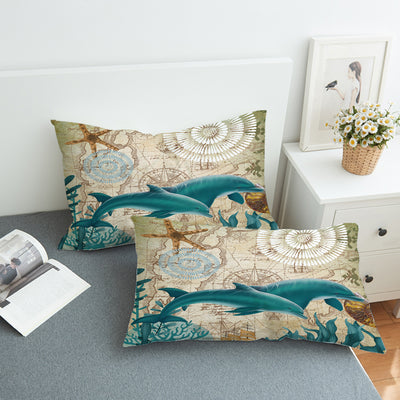 Dolphin Love Pillow Sham