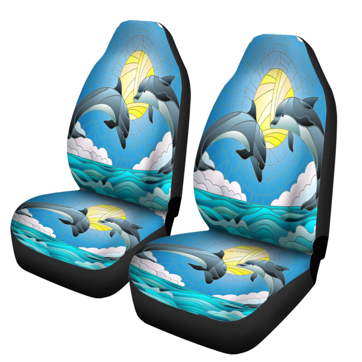 Dolphin Dancing Car Seat Cover