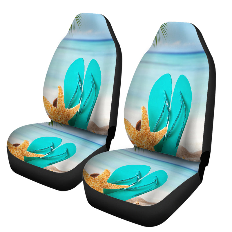 Flip Flops on the Beach Car Seat Cover