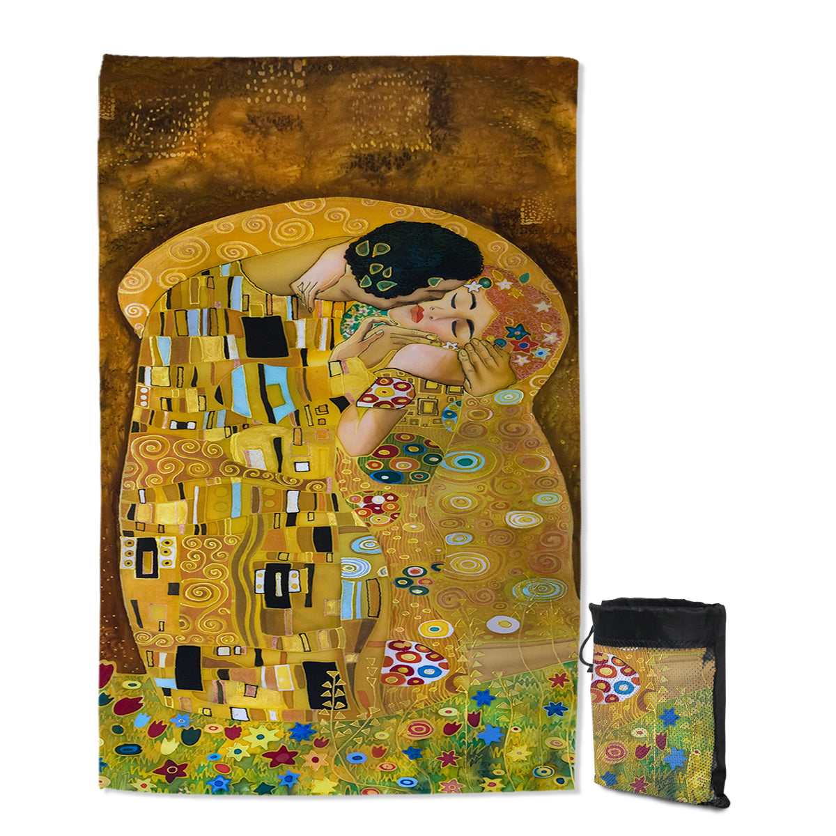 Gustav Klimt&#39;s The Kiss Sand Free Towel