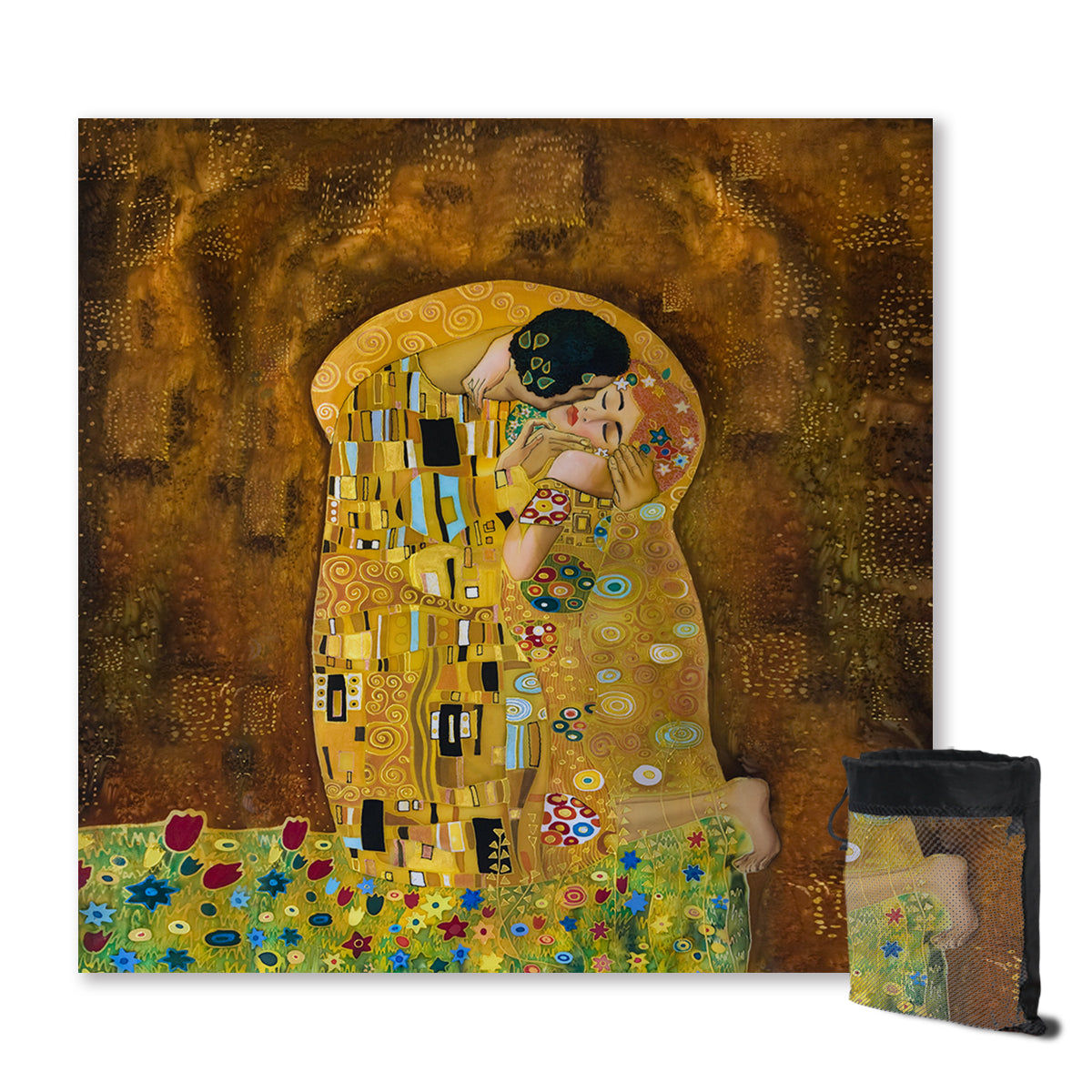 Gustav Klimt's The Kiss Sand Free Towel