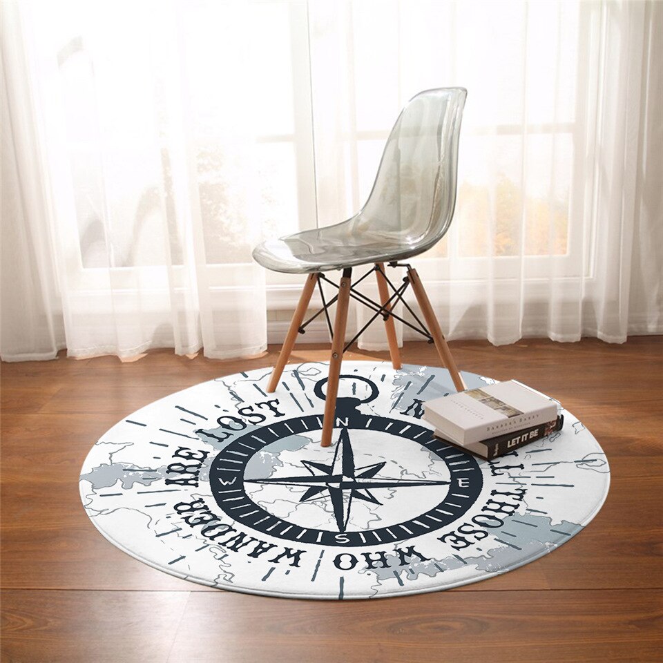 Ocean Wanderer Round Area Rug