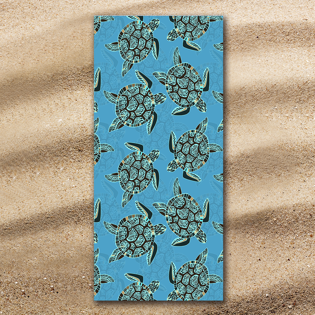 I Sea Turtles Extra Large Towel