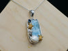 Three Sea Turtles with Larimar and Pearl Pendant Necklace - Only One Piece Created