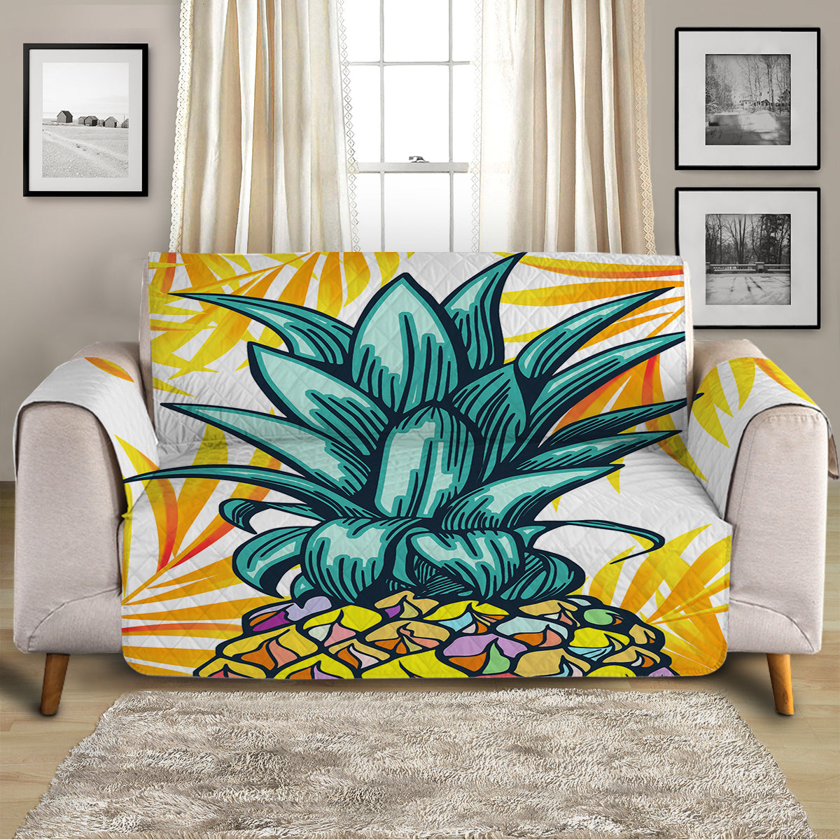 Pineapple Crown Sofa Cover