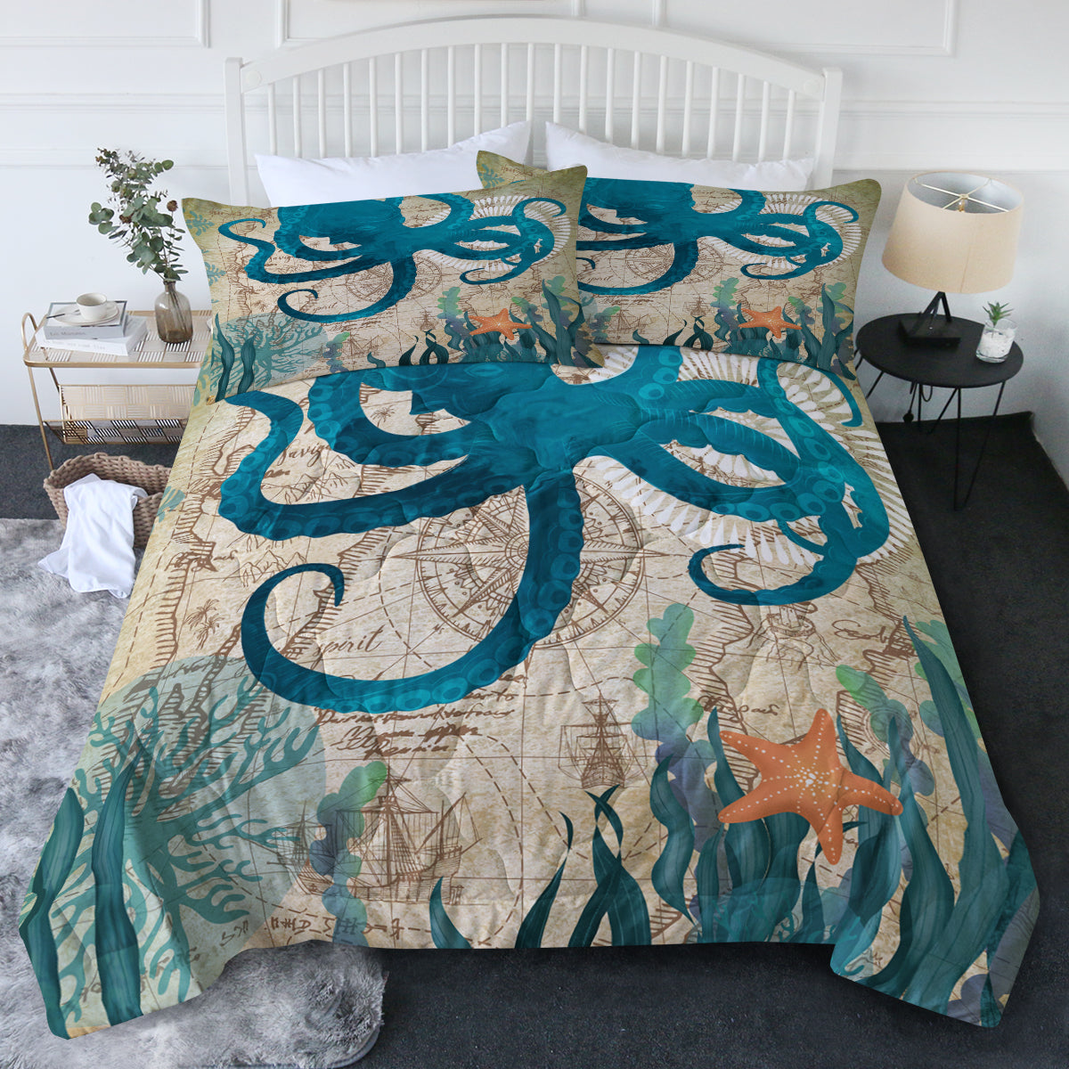 Octopus Love Comforter Set