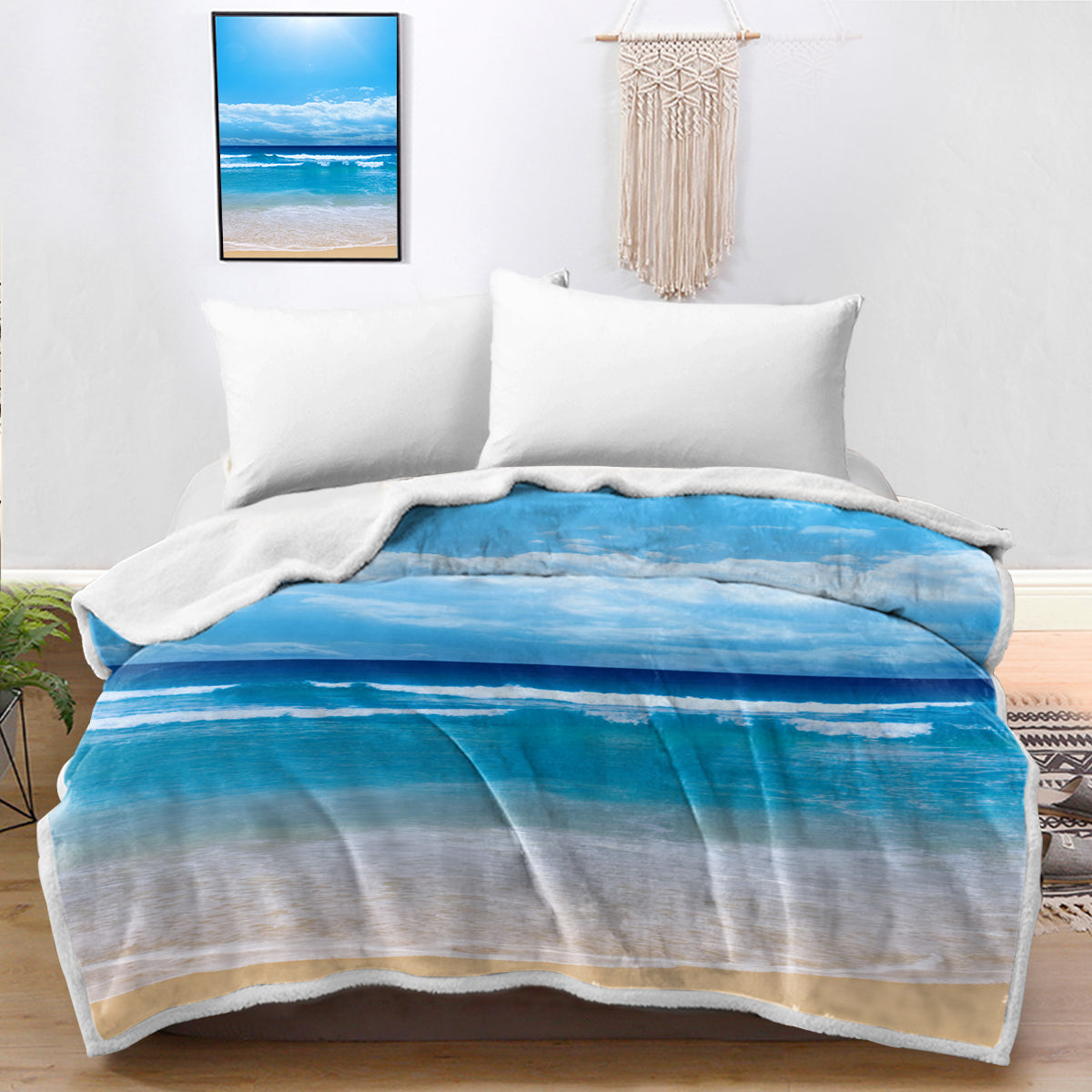 Peace of the Beach Bedspread Blanket