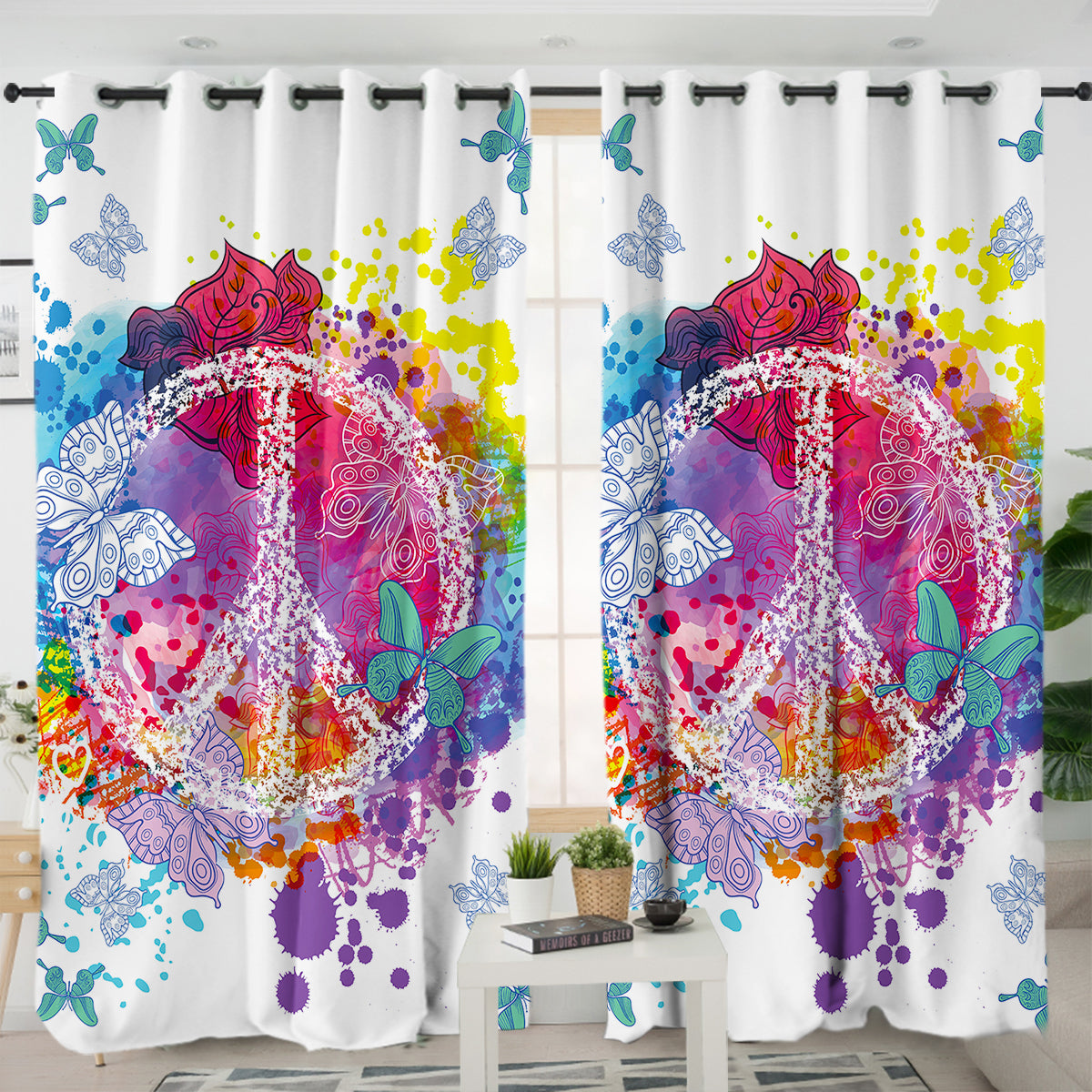 Peace on the Beach Curtains