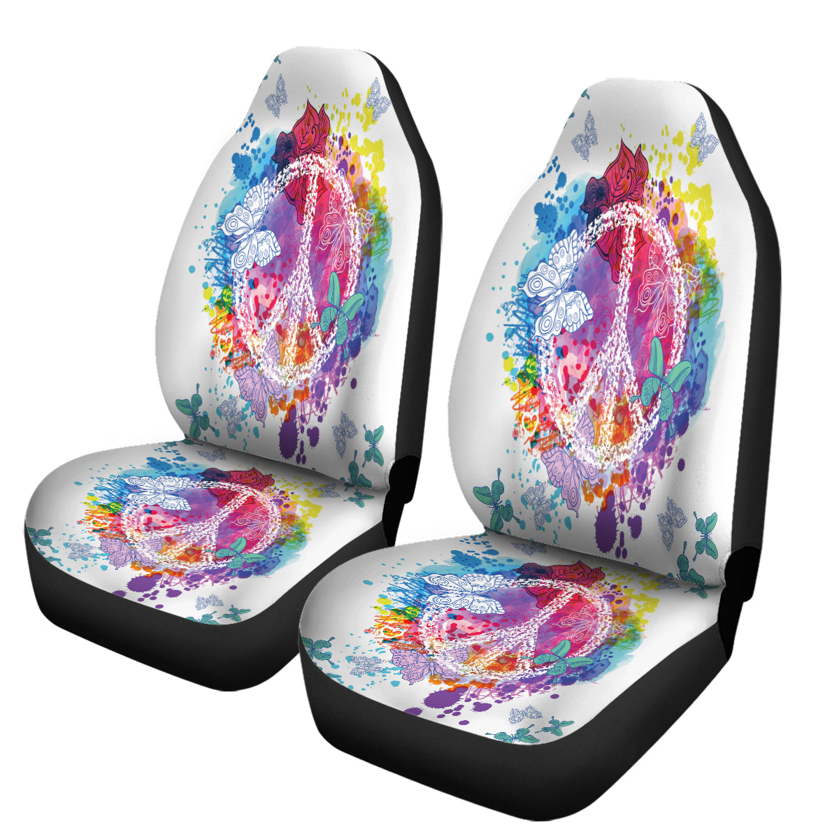 Peace on the Beach Car Seat Cover