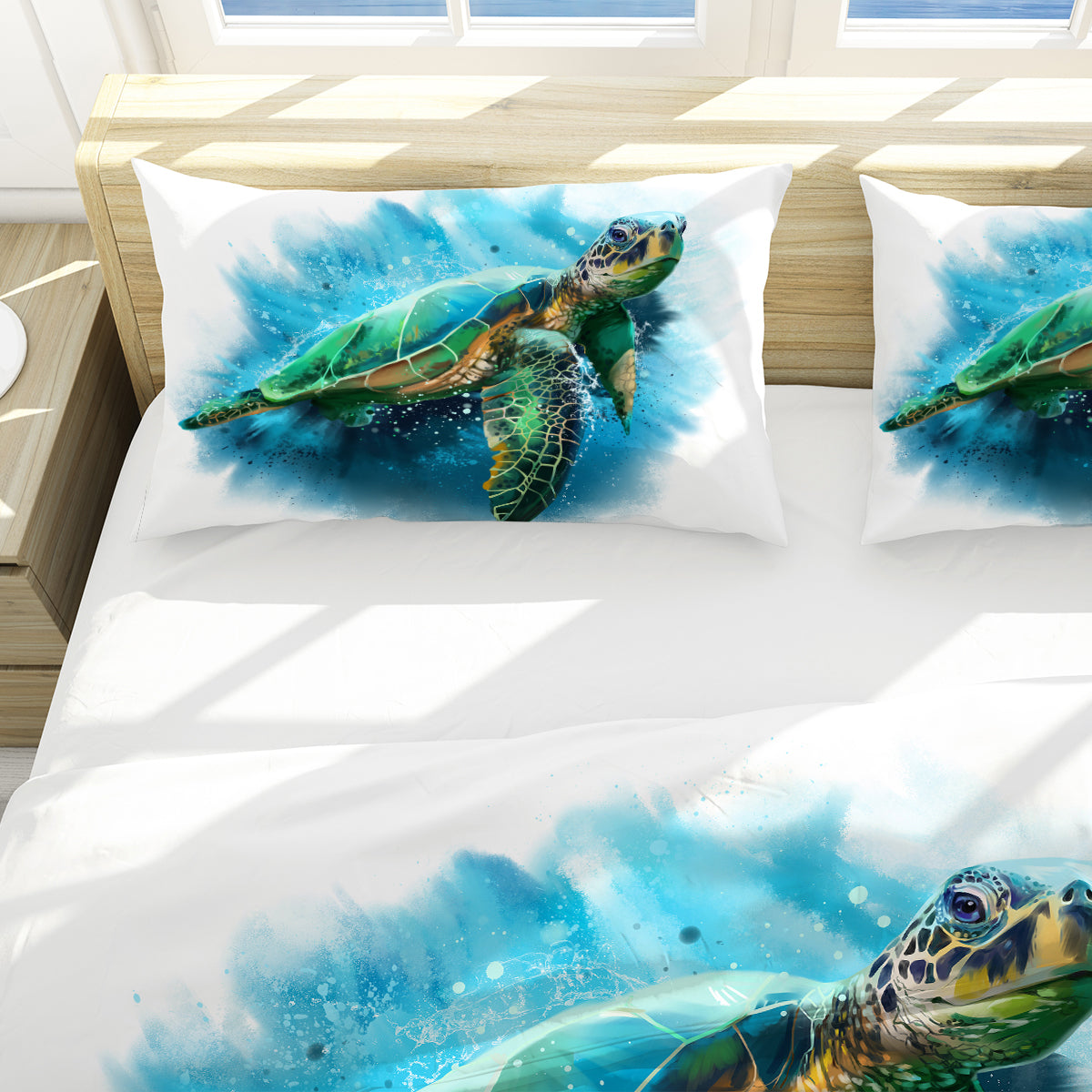 Queen of the Ocean Reversible Bedcover Set