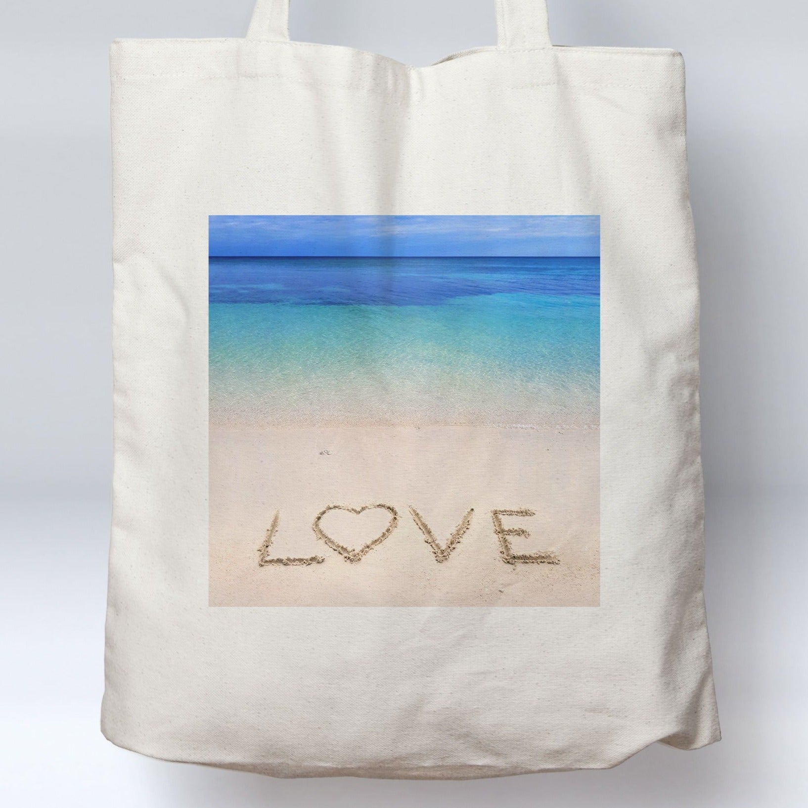 Beach Tote Bag - Sandy Love by Coastal Passion