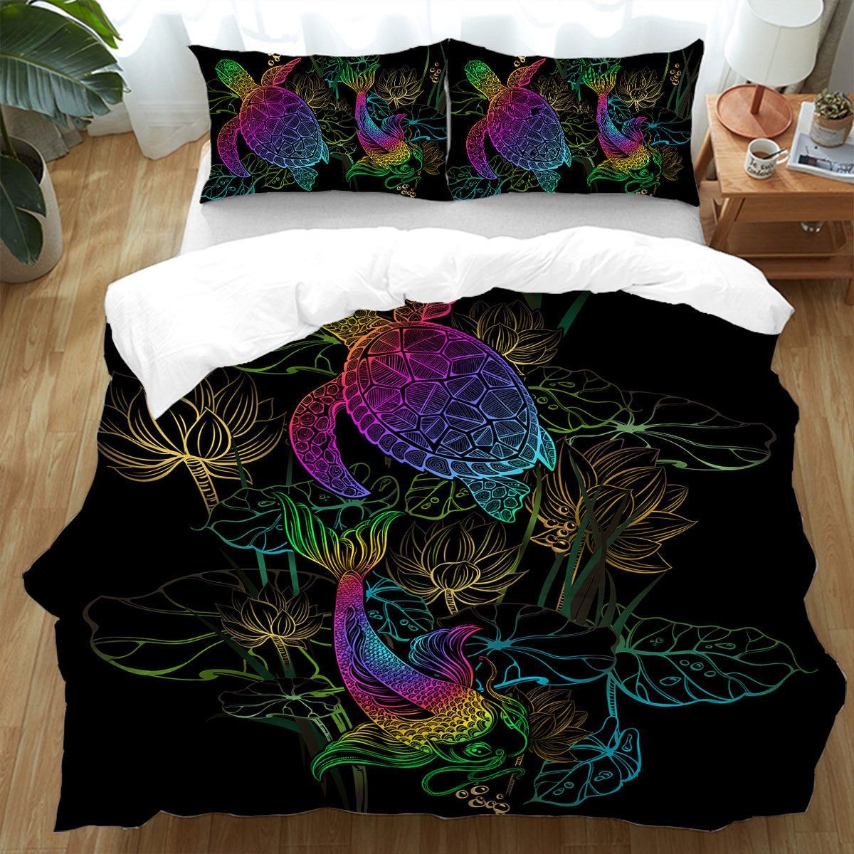 Sea Turtle and Koi Bedding Set