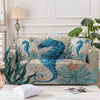 Seahorse Love Couch Cover