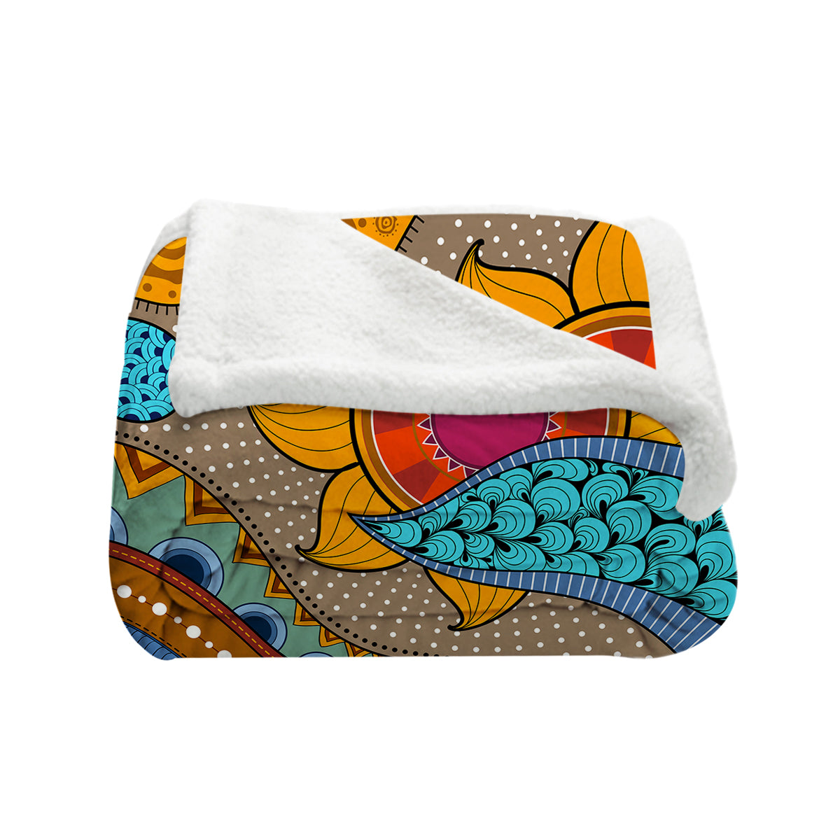 Sunflowers &amp; Waves Bedspread Blanket