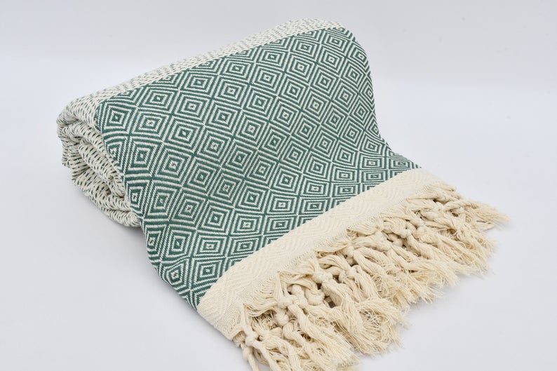 Teal Green Four Seasons Blanket