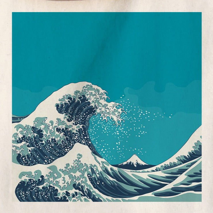 The Great Wave Beach Tote