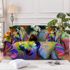 Tropical Hibiscus and Butterfly Couch Cover