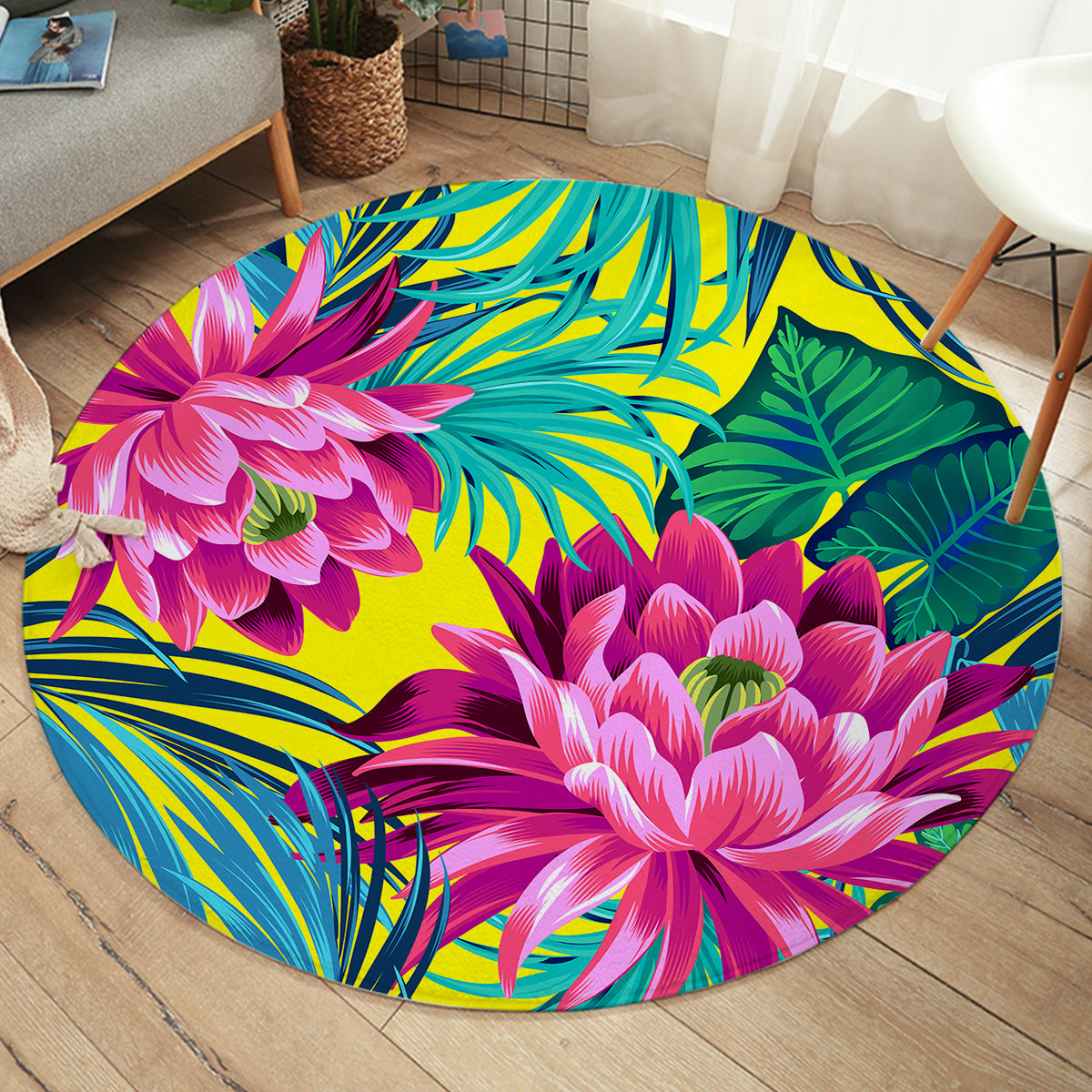 Polynesian Delight Round Area Rug
