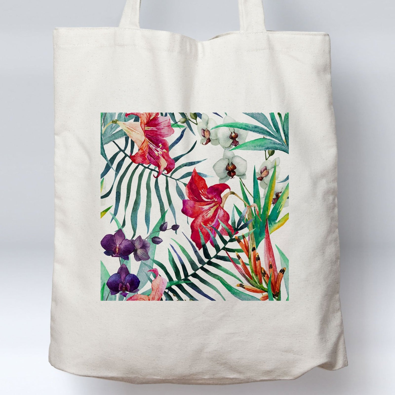Tropical Floral Beach Tote