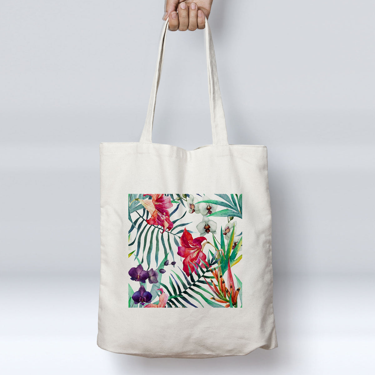 Tropical Floral Beach Tote