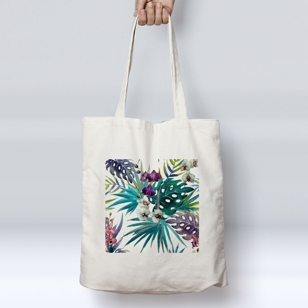 Tropical Orchids Beach Tote