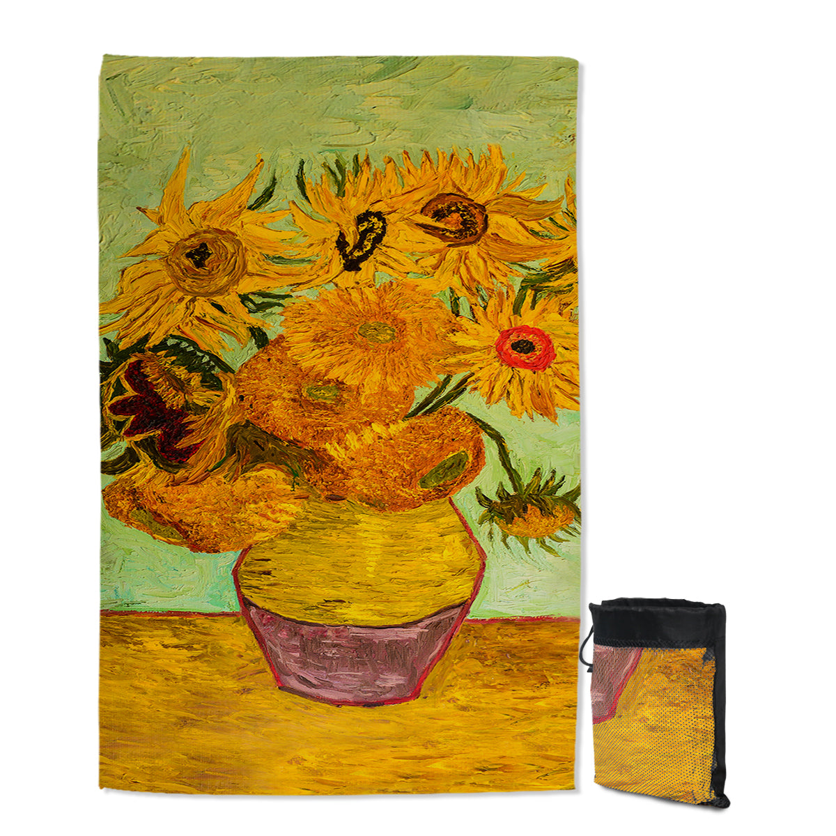 Van Gogh&#39;s Sunflowers Sand Free Towel