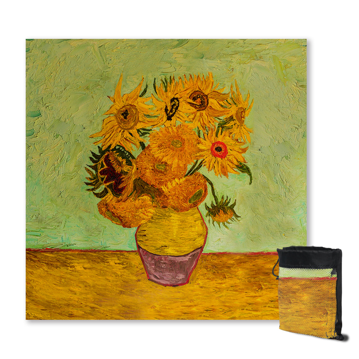 Van Gogh&#39;s Sunflowers Sand Free Towel