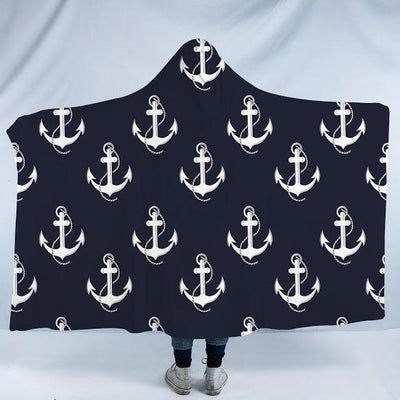 Anchored to the Sofa Cozy Hooded Blanket