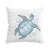 White Turtle Twist Pillow Cover