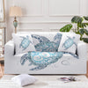 White Turtle Twist Couch Cover