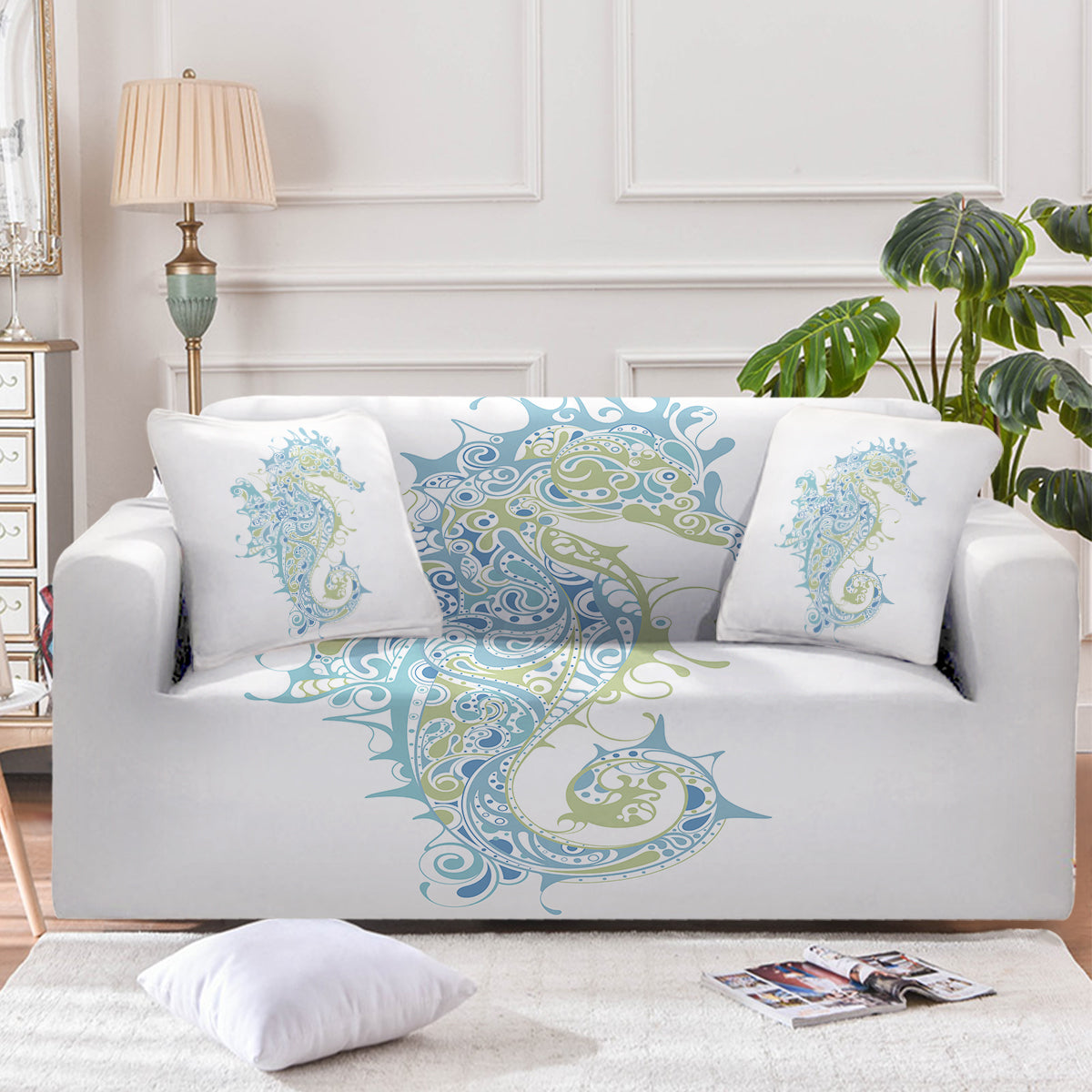Sugar Seahorse Couch Cover