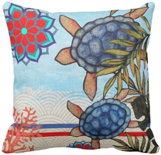 Around The World Pillow Cover