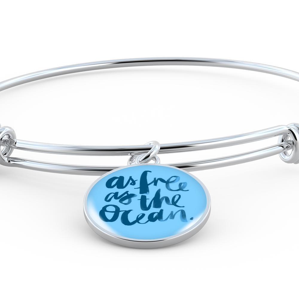 As Free As The Ocean Bangle Bracelet