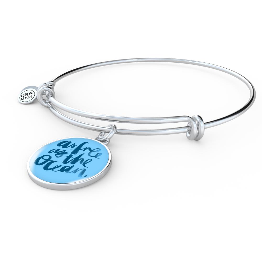 As Free As The Ocean Bangle Bracelet