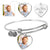 Photo Upload Heart Pendant - Personalized Bangle Bracelet
