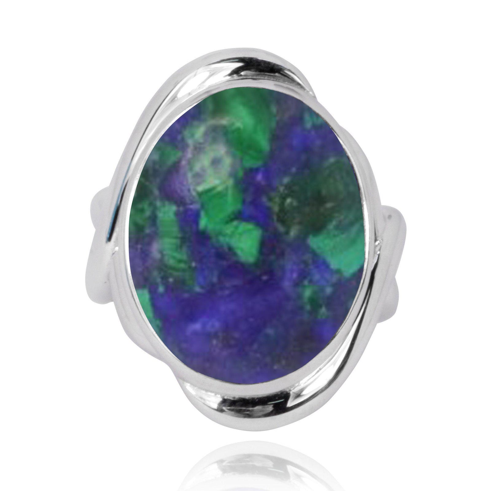 Azurite Malachite Cocktail Ring