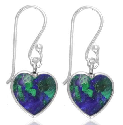 Azurite Malachite Drop Earrings