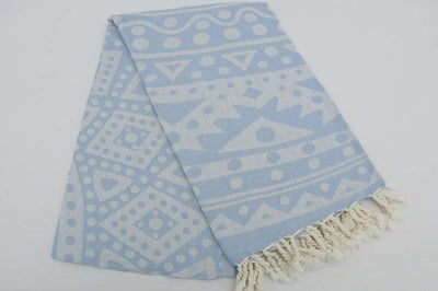 Baby Blue Mandala 100% Cotton Towel