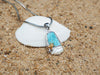 Baby Sea Turtle and Pearl Beach Pendant - Only One Piece Created