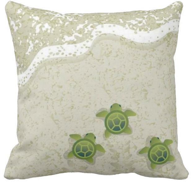 Baby Sea Turtle Pillow Cover ❤ SALE!