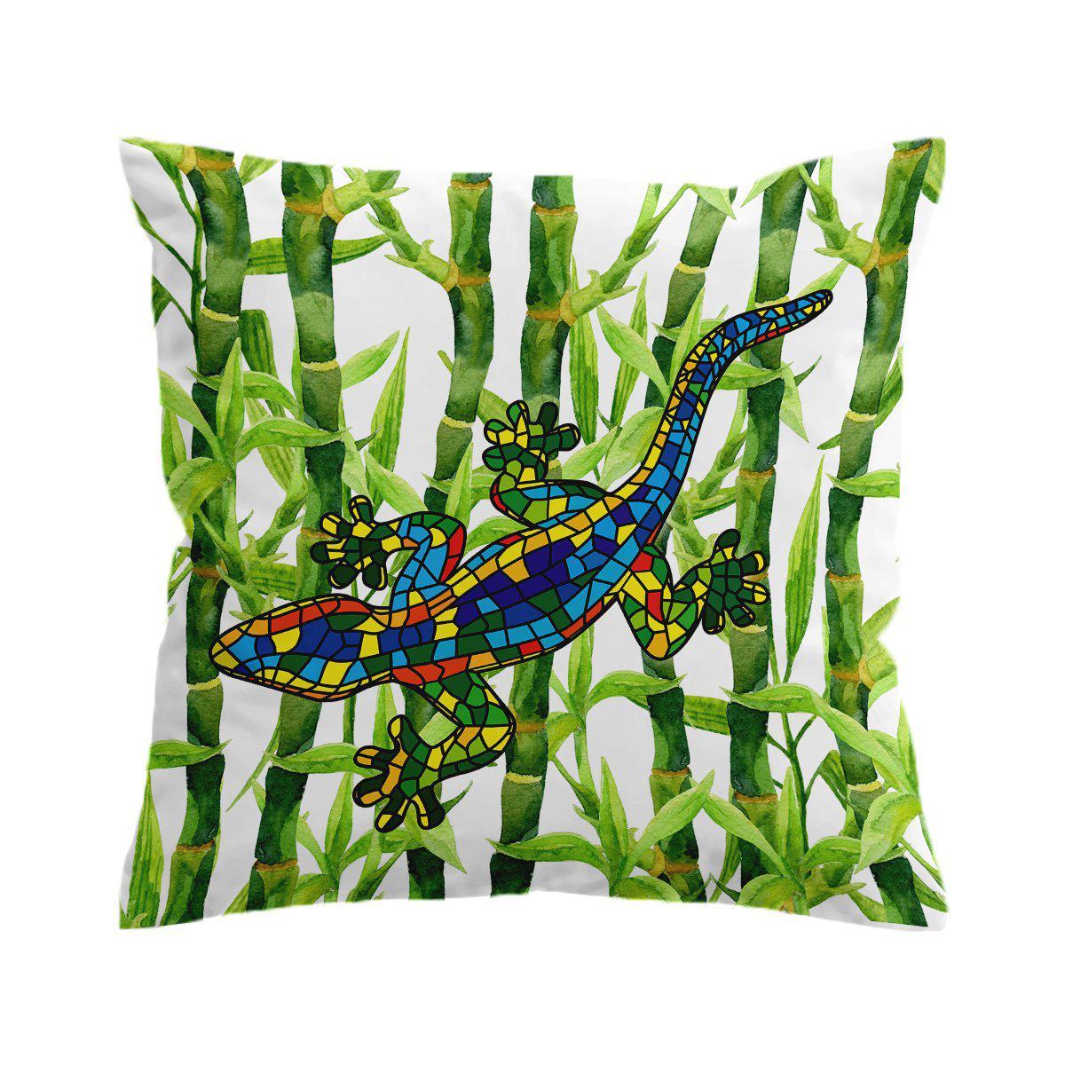 Bamboo Gecko Pillow Cover