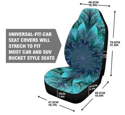 Dolphin Mandala Car Seat Cover