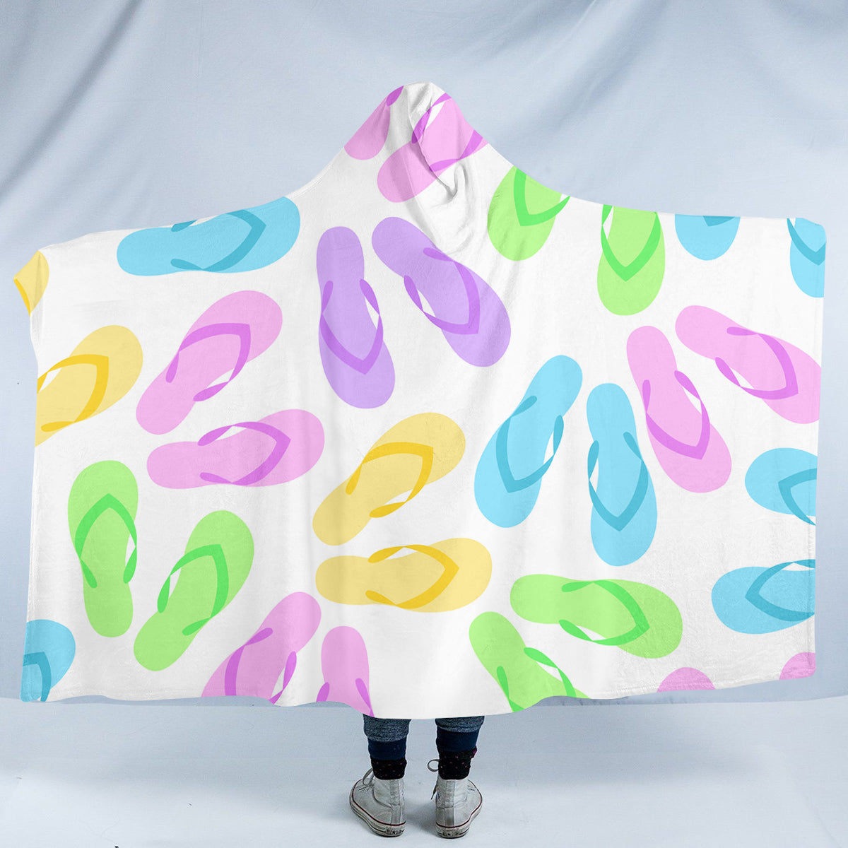 Flip Flops Galore Cozy Hooded Blanket