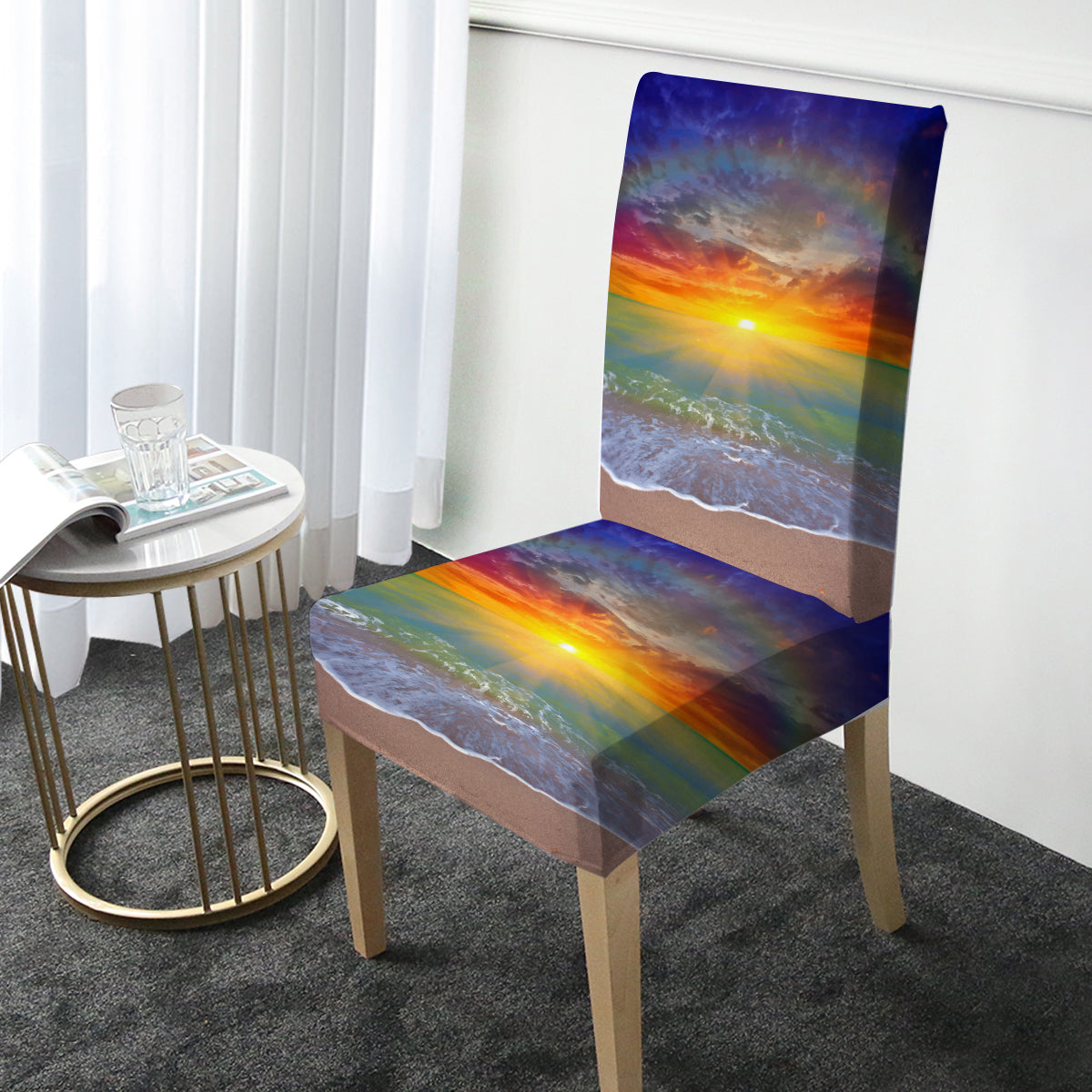 Sunset Beach Chair Cover