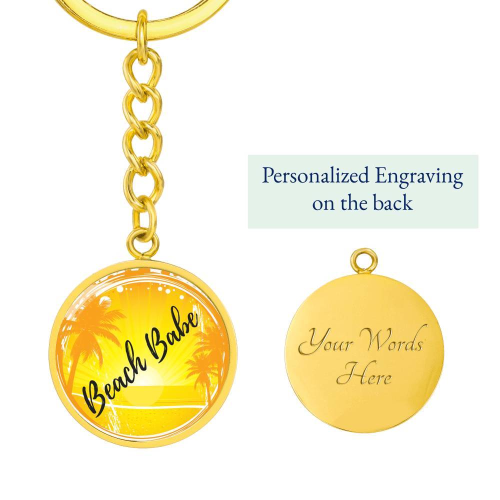 Beach Babe Beachy Keychain