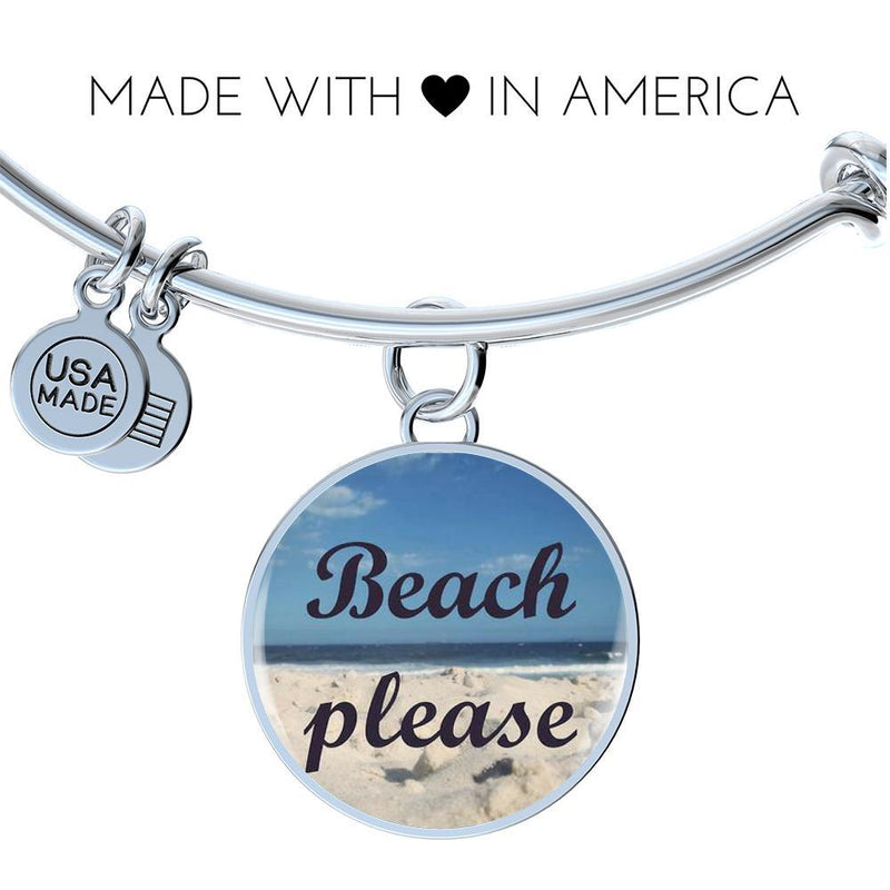 Beach Please Bangle Bracelet
