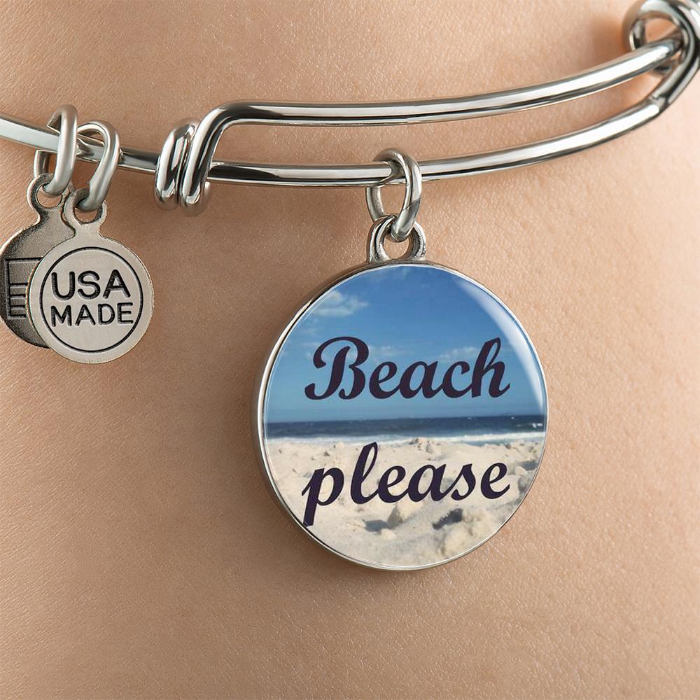 Beach Please Bangle Bracelet