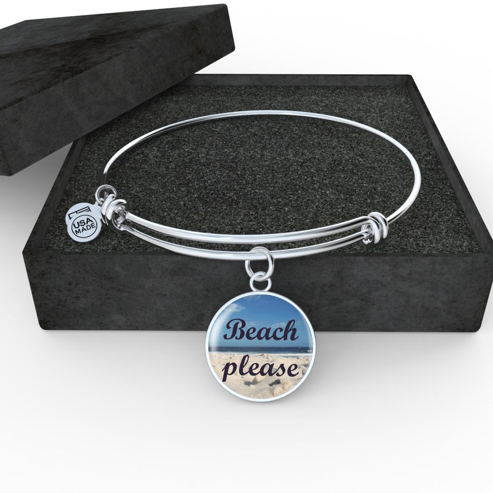 Beach Please Bangle Bracelet
