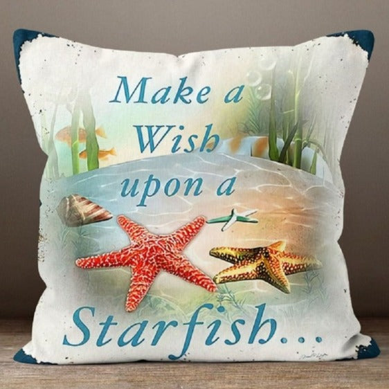 Beach Quotes Set of 4 Pillow Covers